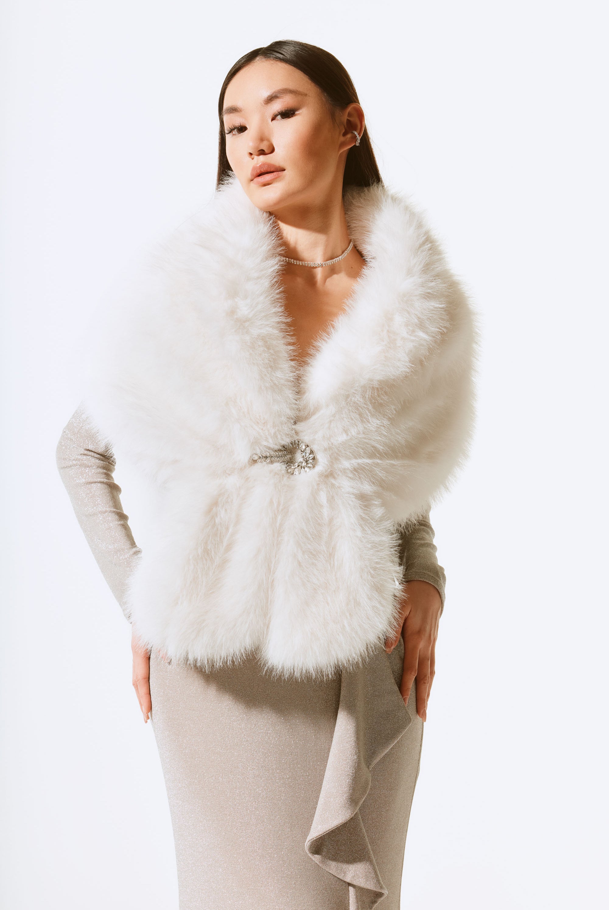joseph-ribkoff-faux-fur-stole