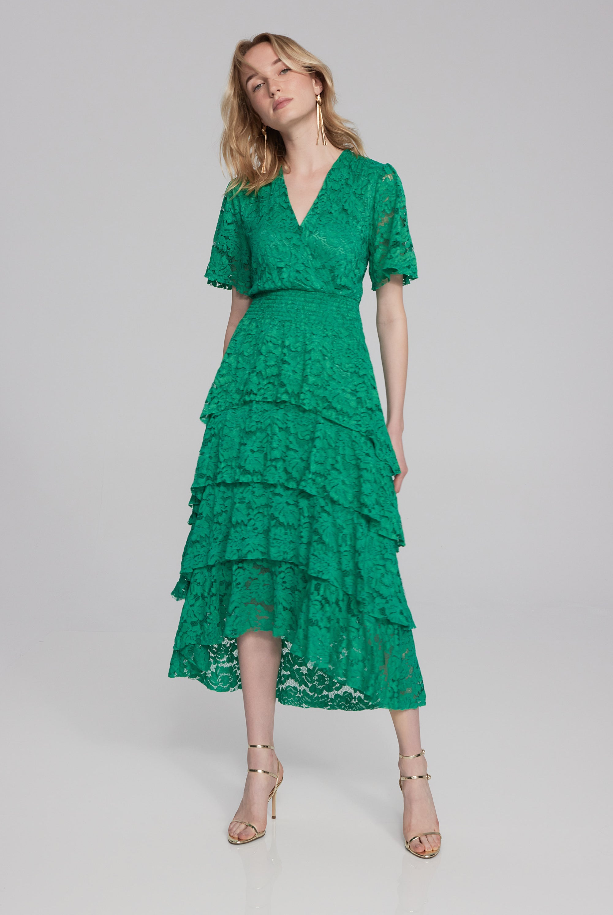 joseph-ribkoff-lace-ruffle-dress