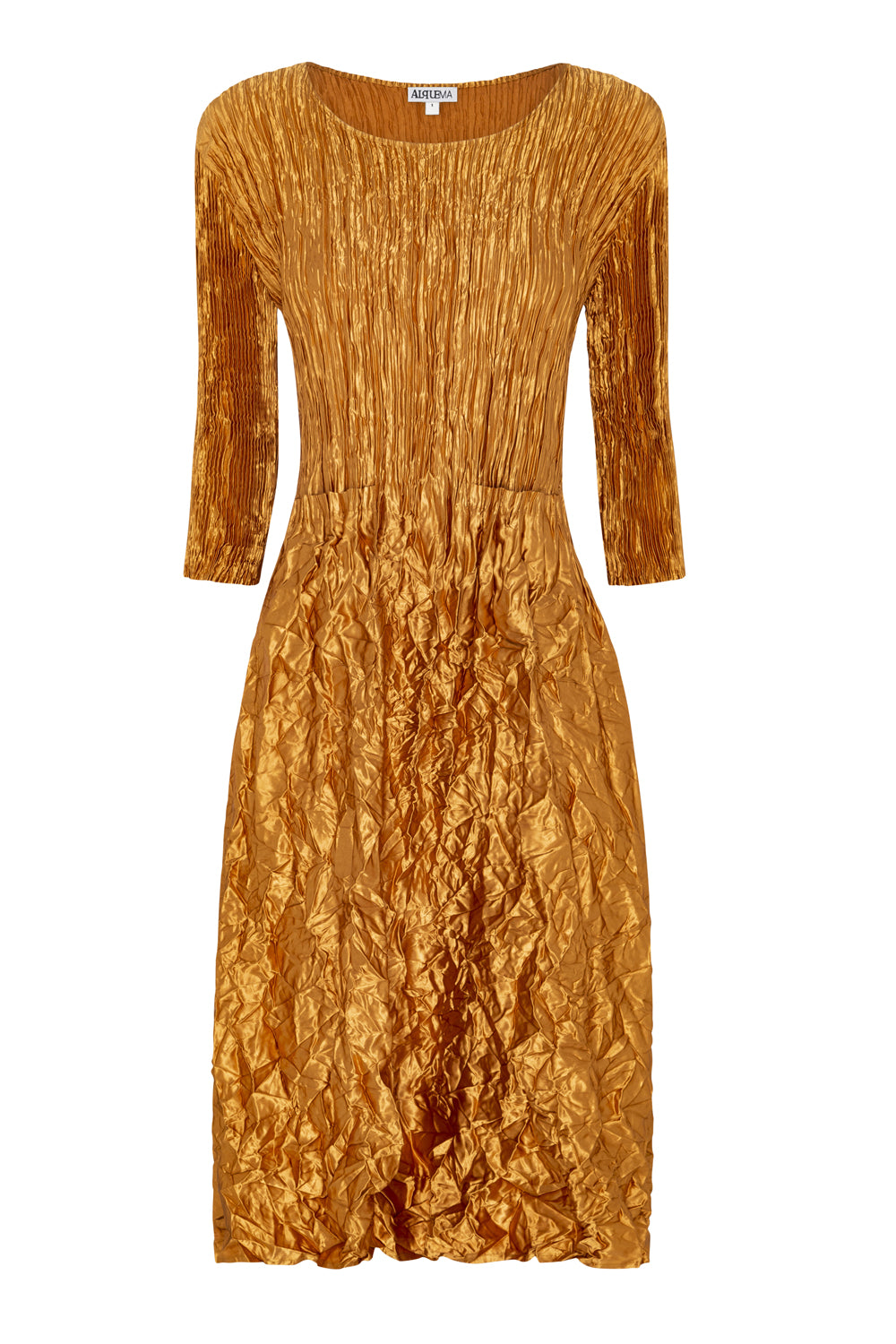 alquema-3-4-sleeve-smash-pocket-dress