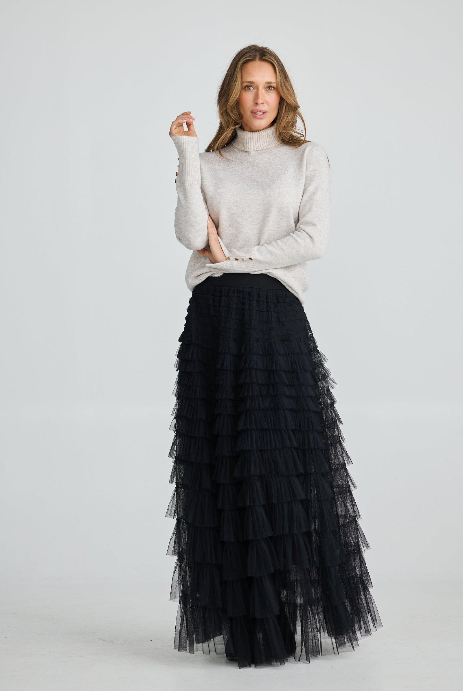 brave and true chance skirt tulle layered skirt