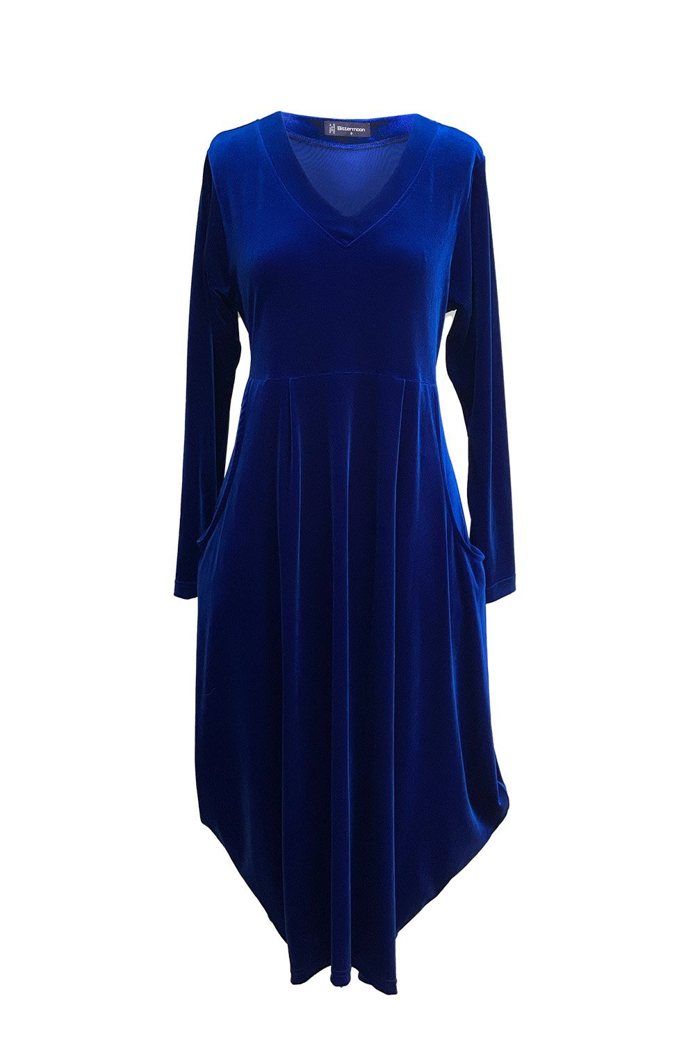 plus size women's blue cocoon dress