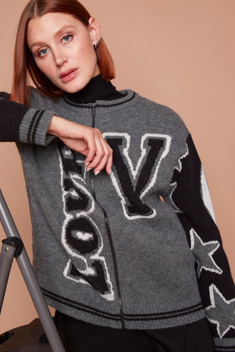 Carré Noir Lightweight Textured Cardigan 7848