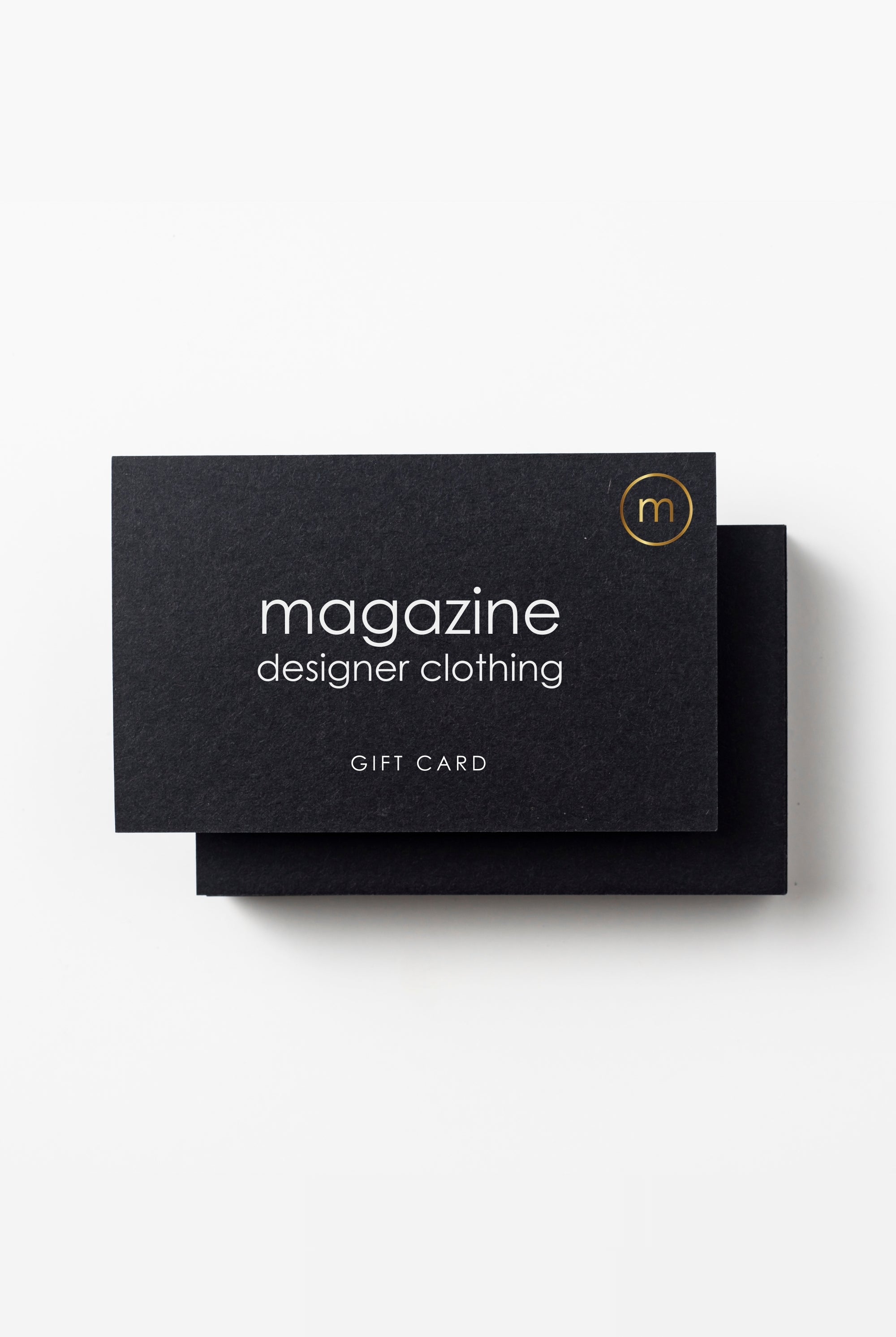 magazine designer clothing gift card