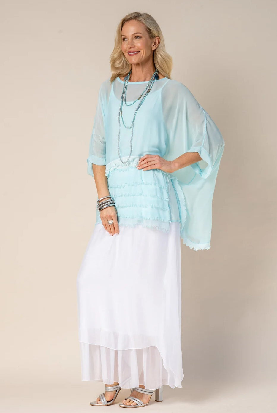 chiffon-2-in-1-layer-top-aqua-one-size