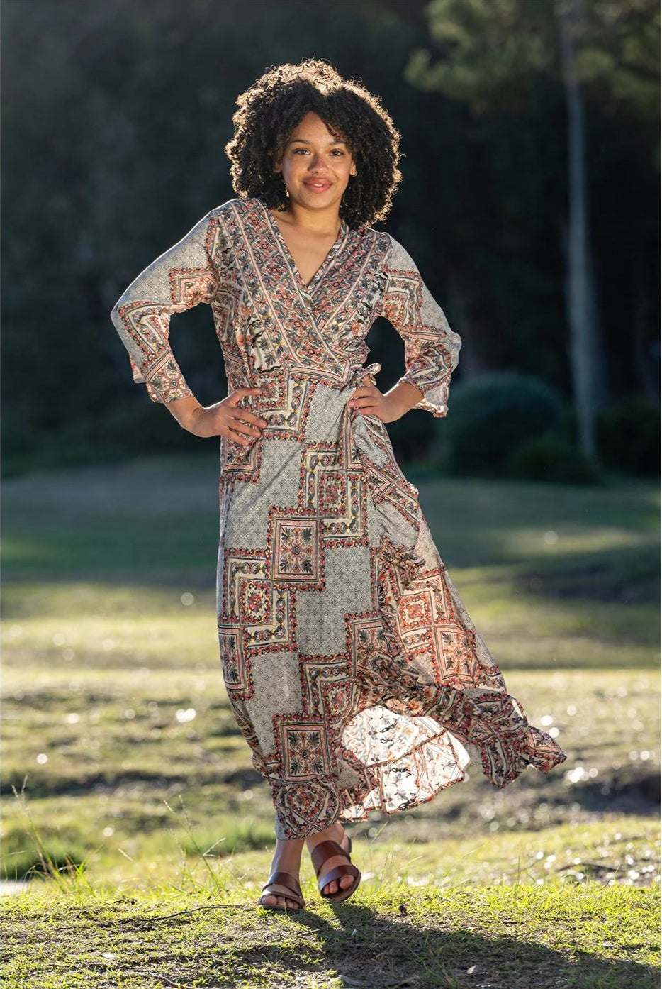 cienna keola wrap dress