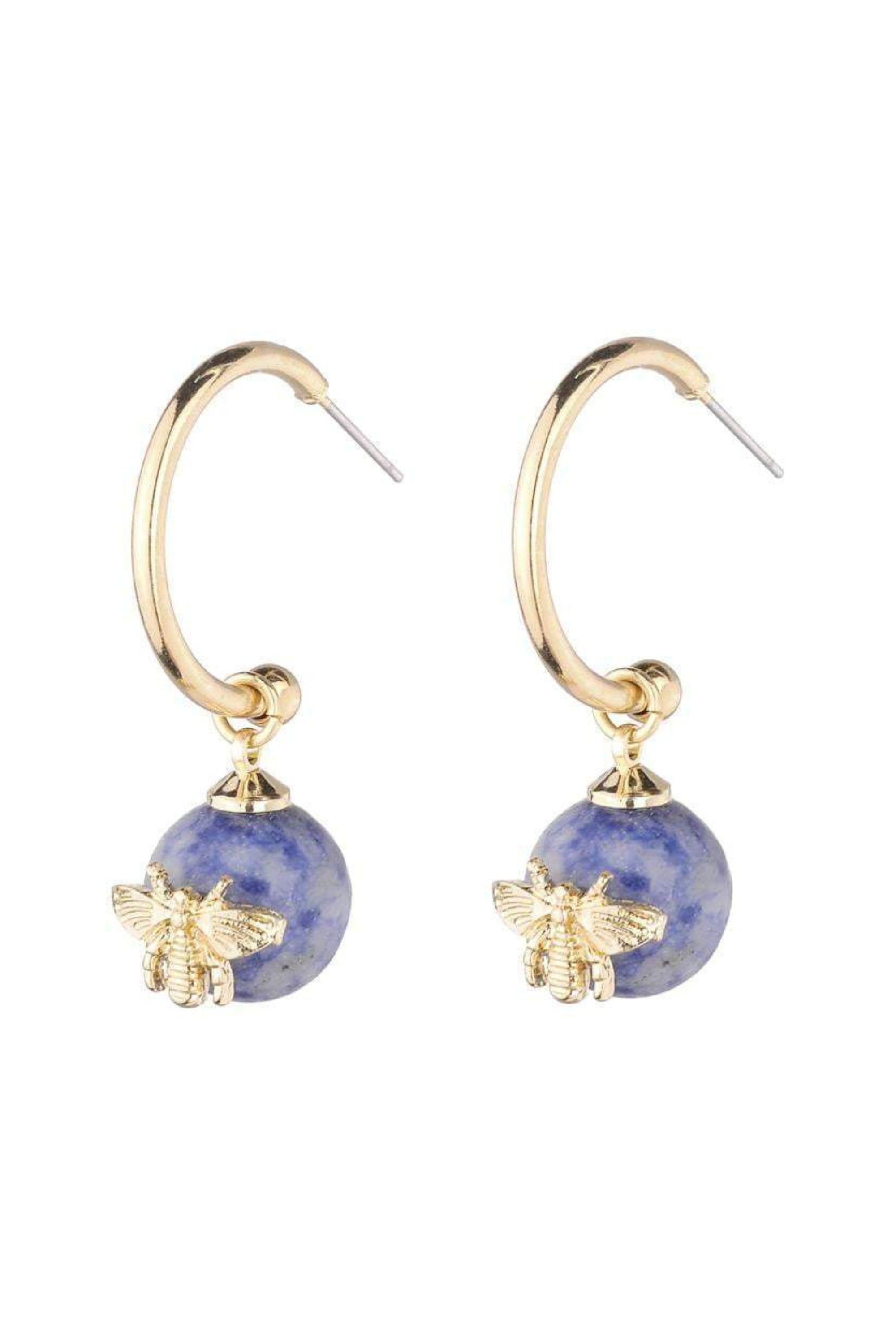 lorna-semi-precious-bee-earrings
