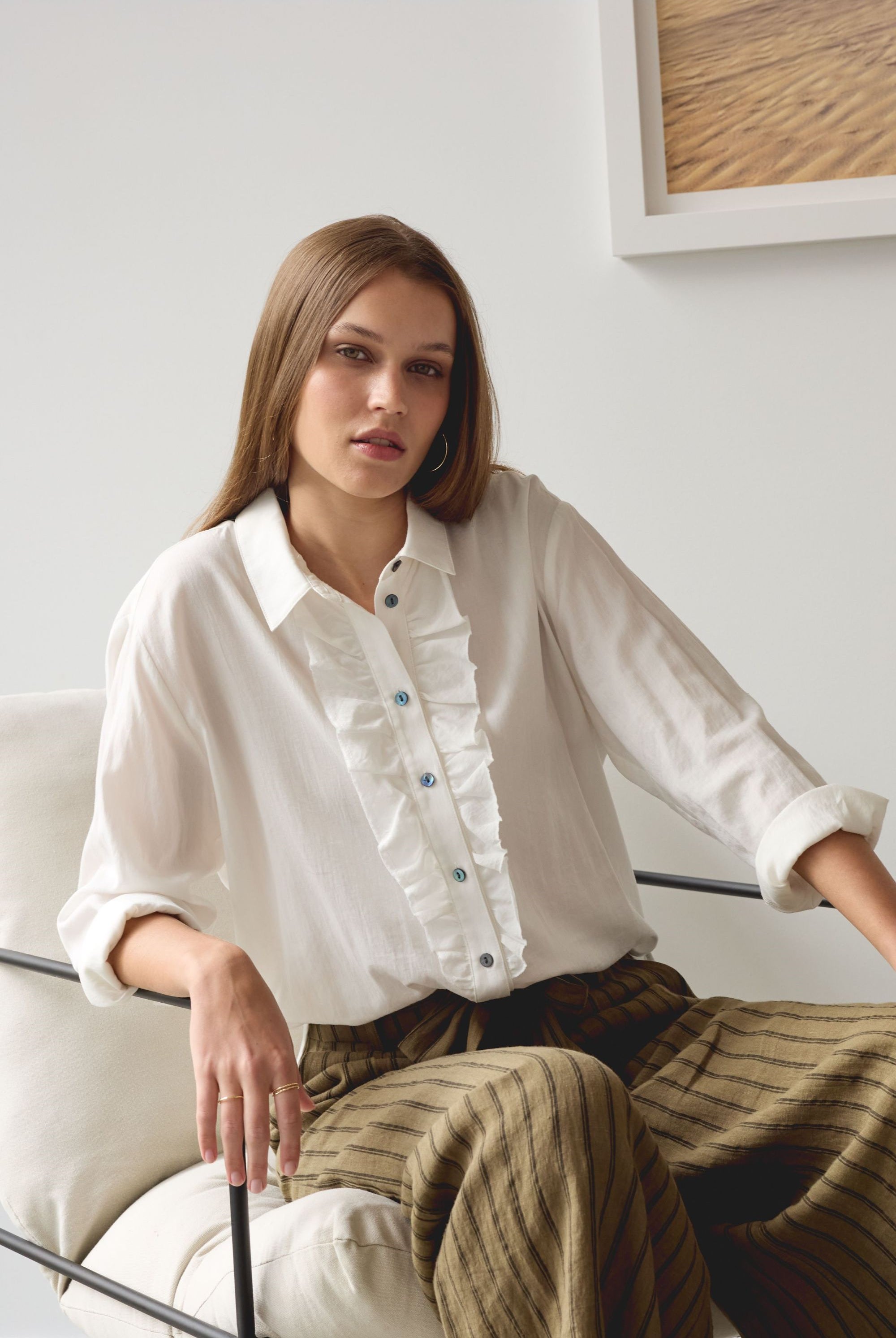 ruffle-front-shirt-blouse-white