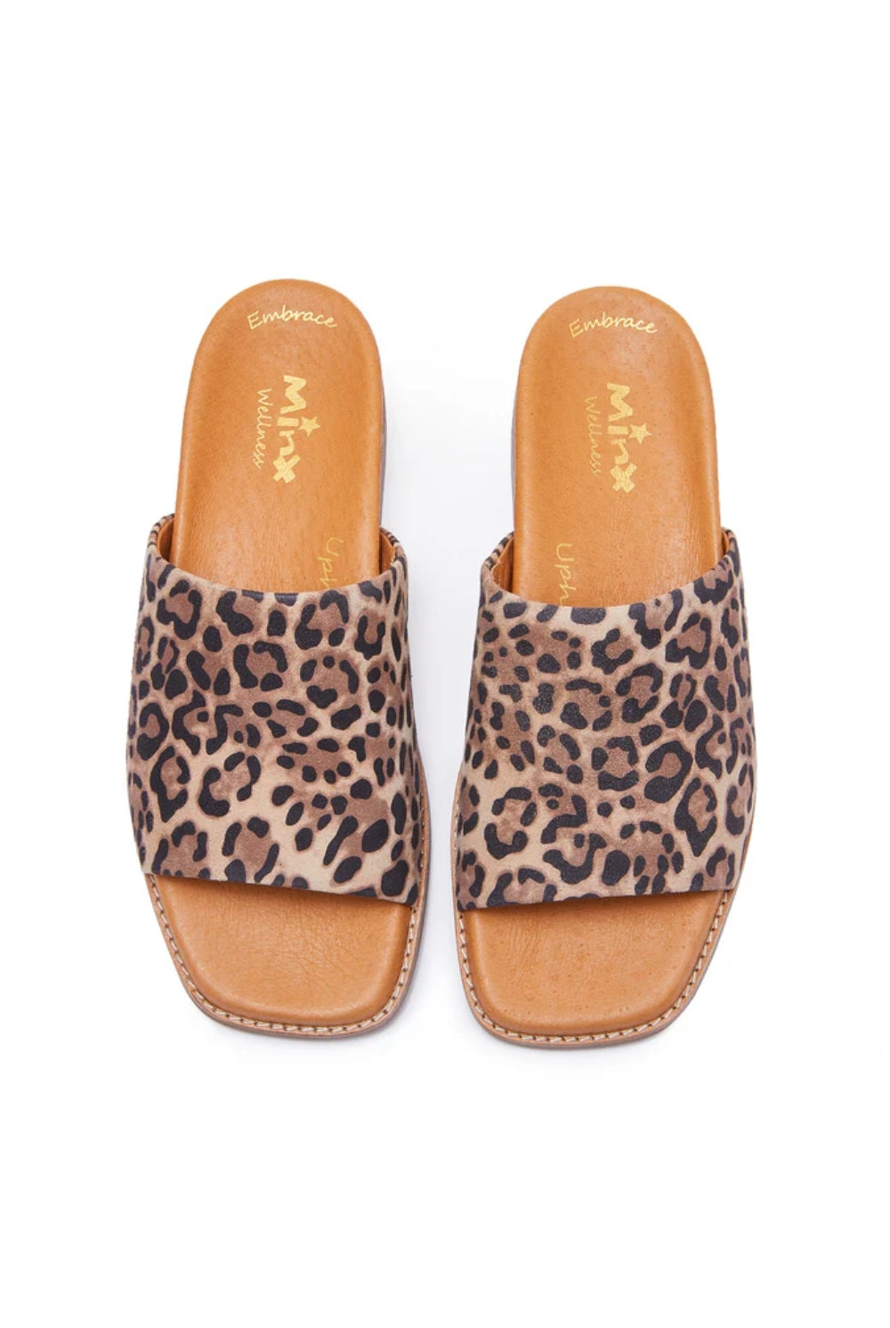 leopard print and tan sandal