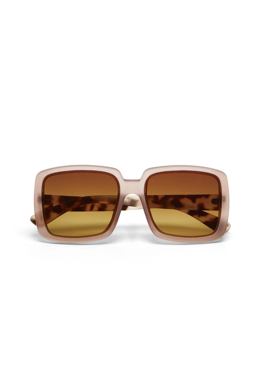 squared sunglasses havana pink