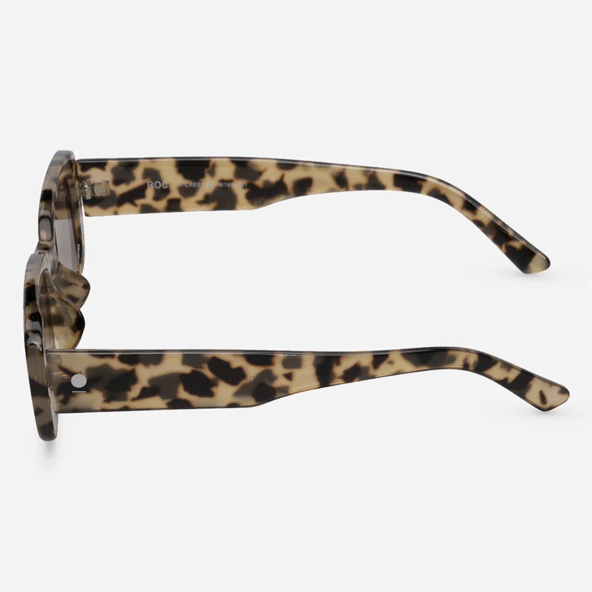 Leopard print sunglasses on a white background
