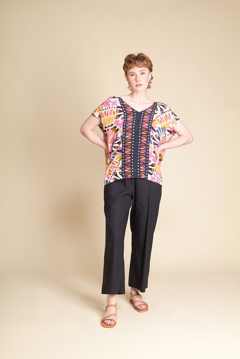 DIP FRONT PANT WITH TIES SEASON OF THE SIREN