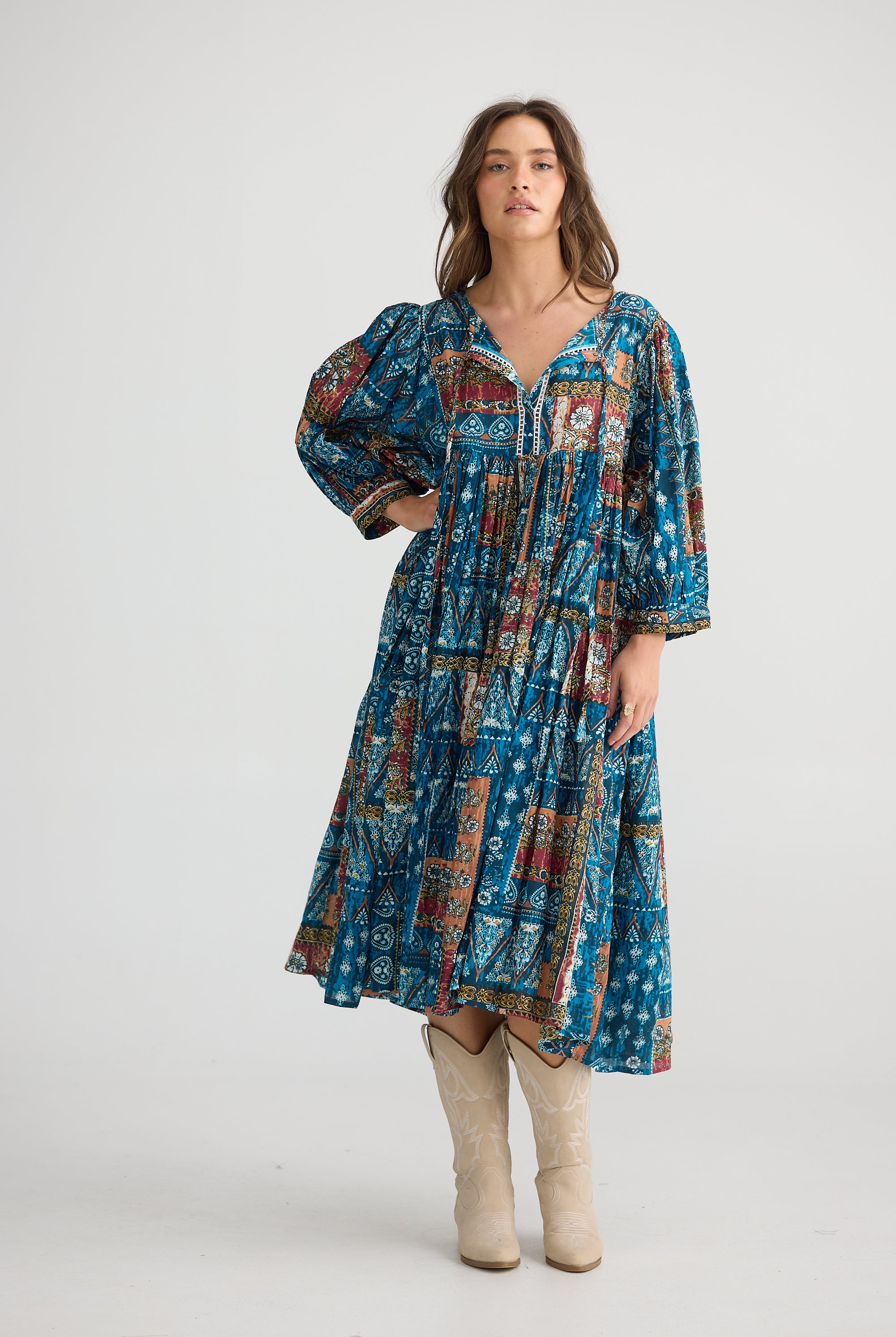 boho-patchwork-dress-blue-rust