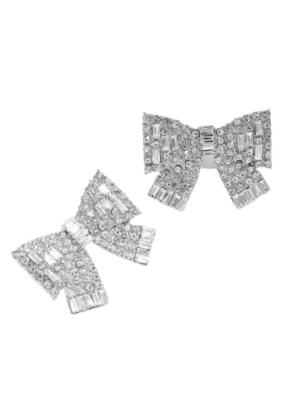 bling bow earrings