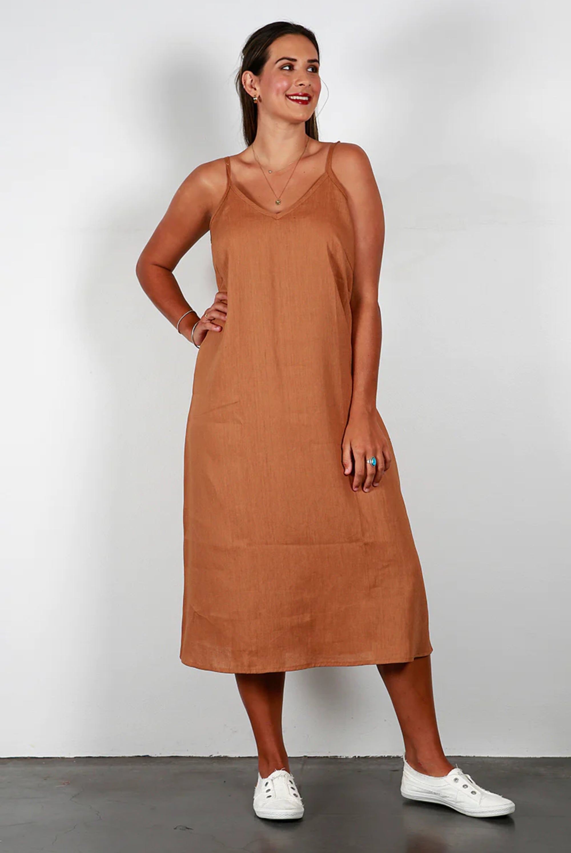 zephyr-caramel-slip-dress