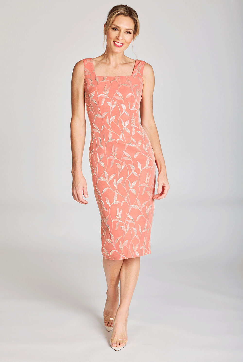 coral-chic-midi-dress