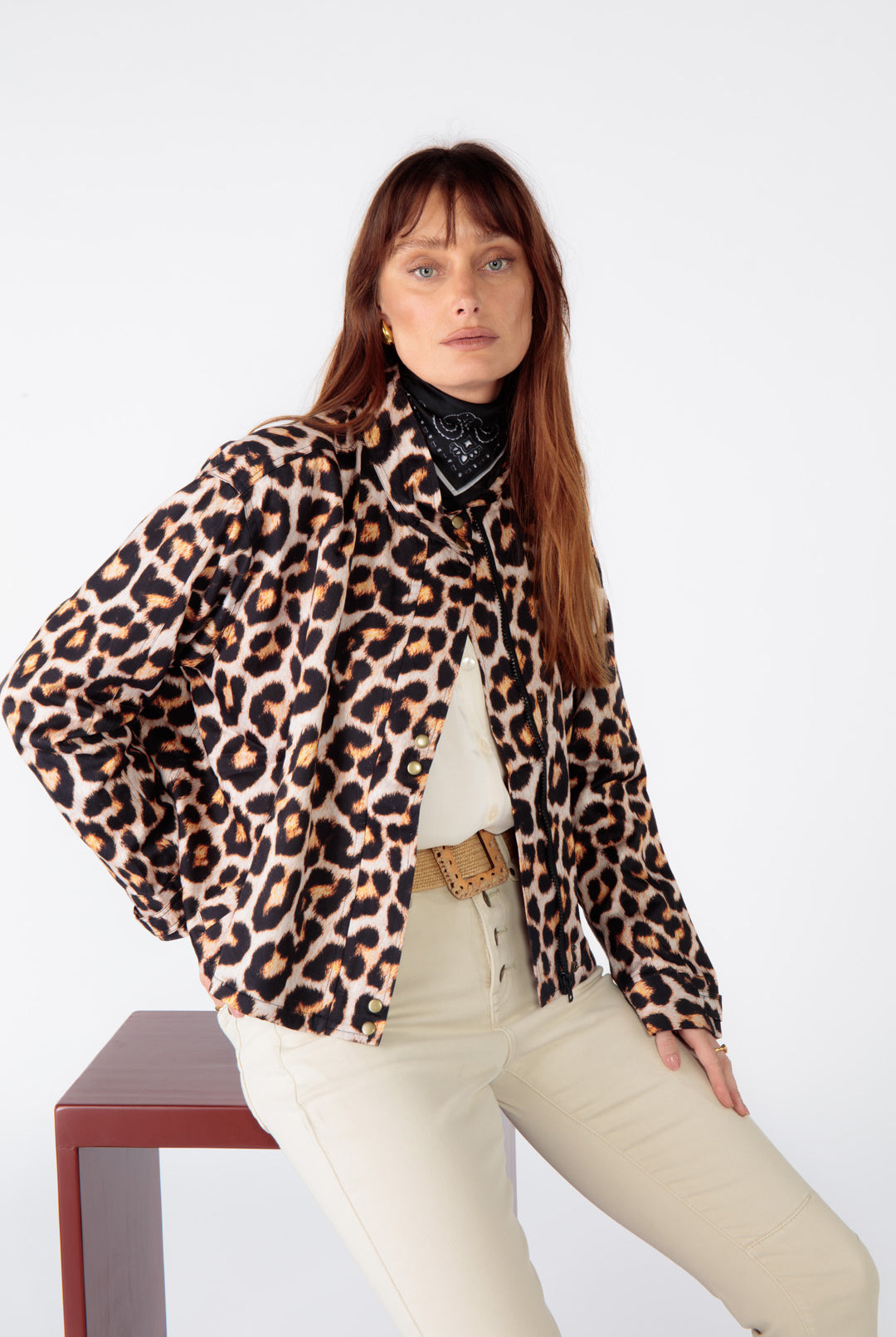 ruby yaya leopard print jacket