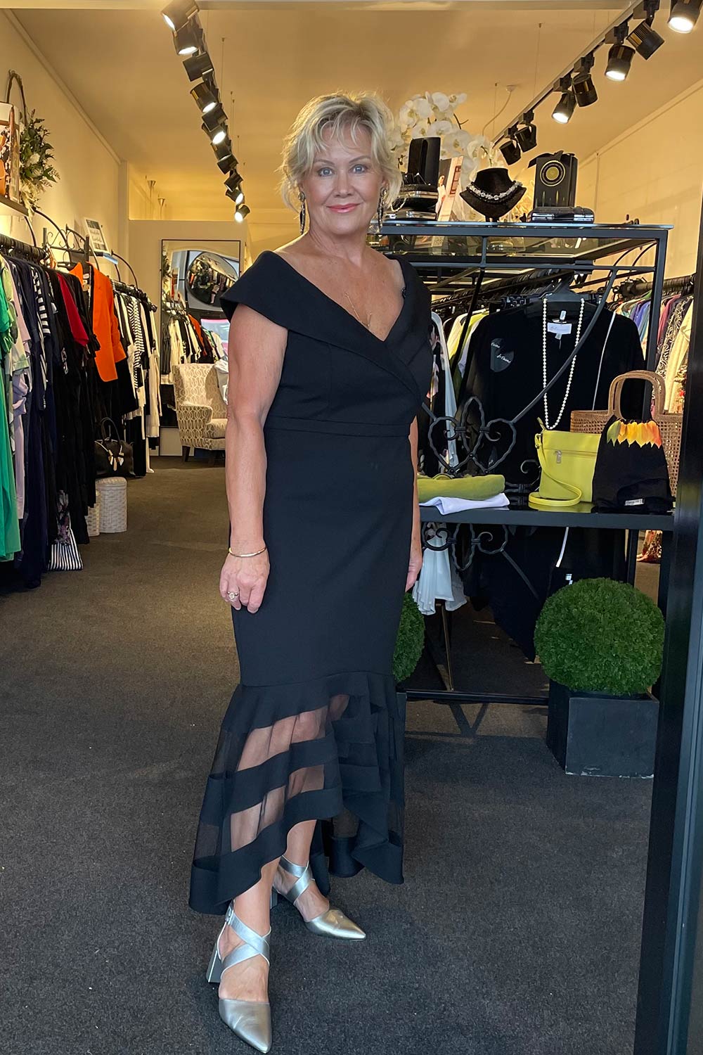 joseph-ribkoff-off-the-shoulder-dress