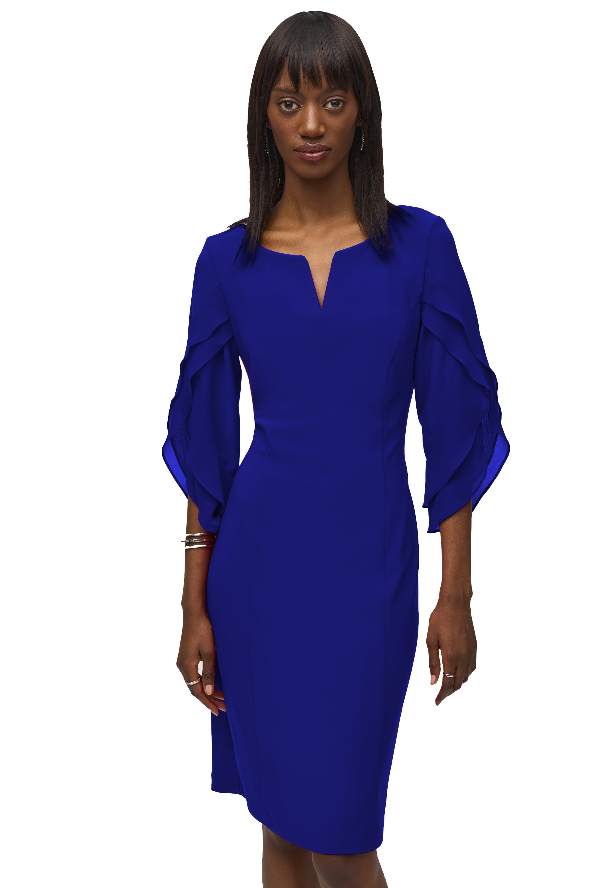 women's plus size blue cocktail dress