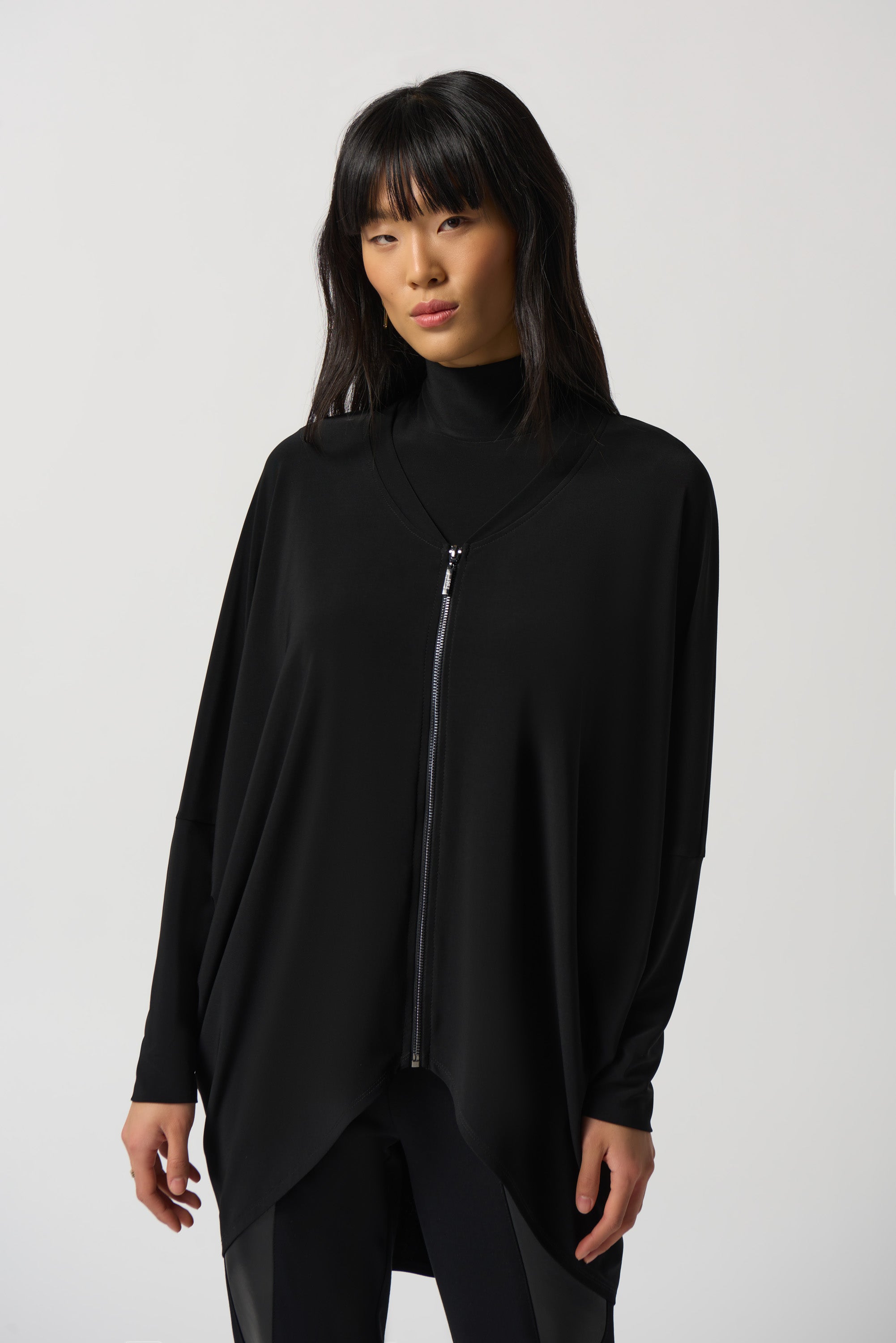 joseph-ribkoff-zip-up-cocoon-tunic