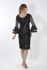 Lyman - 239341 Ornate Brocade Dress