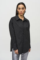 joseph-ribkoff-studded-cotton-shirt