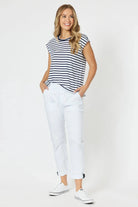 women's white cotton pant