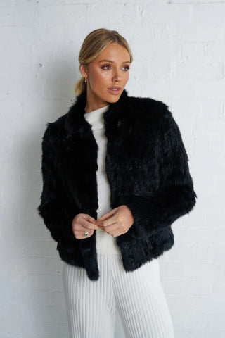 Lady Luxe Furs - LLF004J Rabbit Fur Jacket