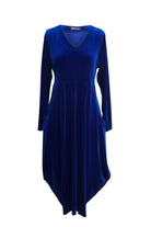 plus size women's blue cocoon dress