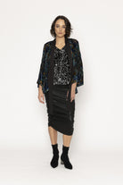 velvet-print-cardigan-tie-front