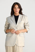 pearlescent-textured-champagne-blazer