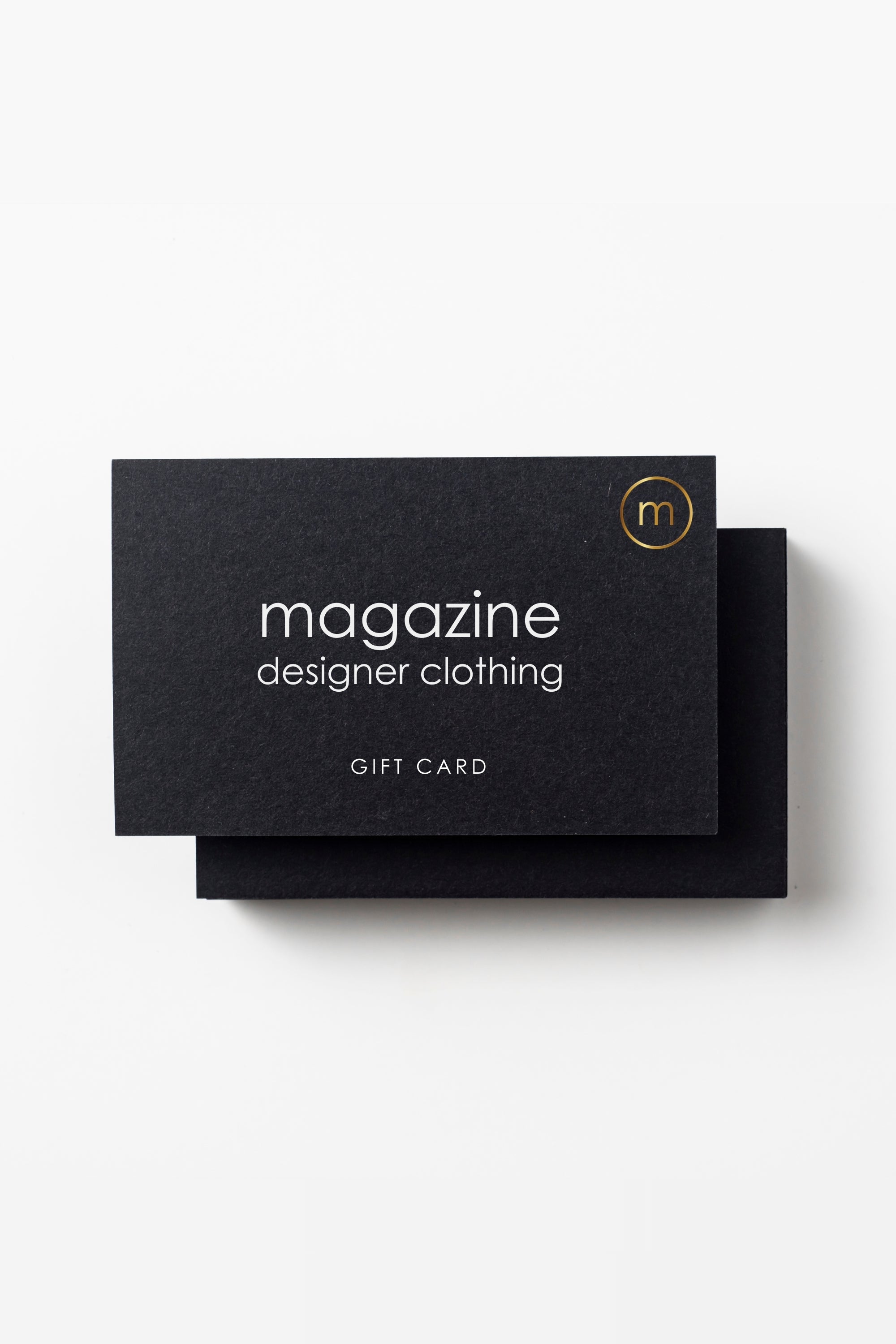 magazine designer clothing gift card