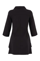 Black blouse on a white background back view