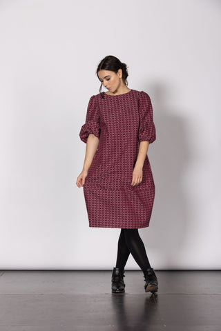 Megan Salmon - M8129 New Holland Linen Romance Dress