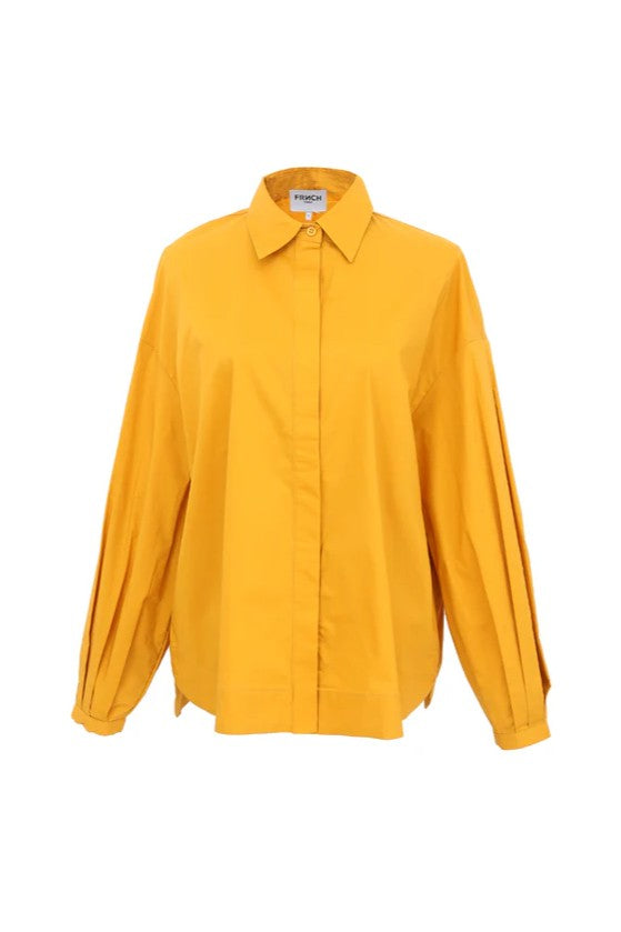 Yellow shirt on a white background