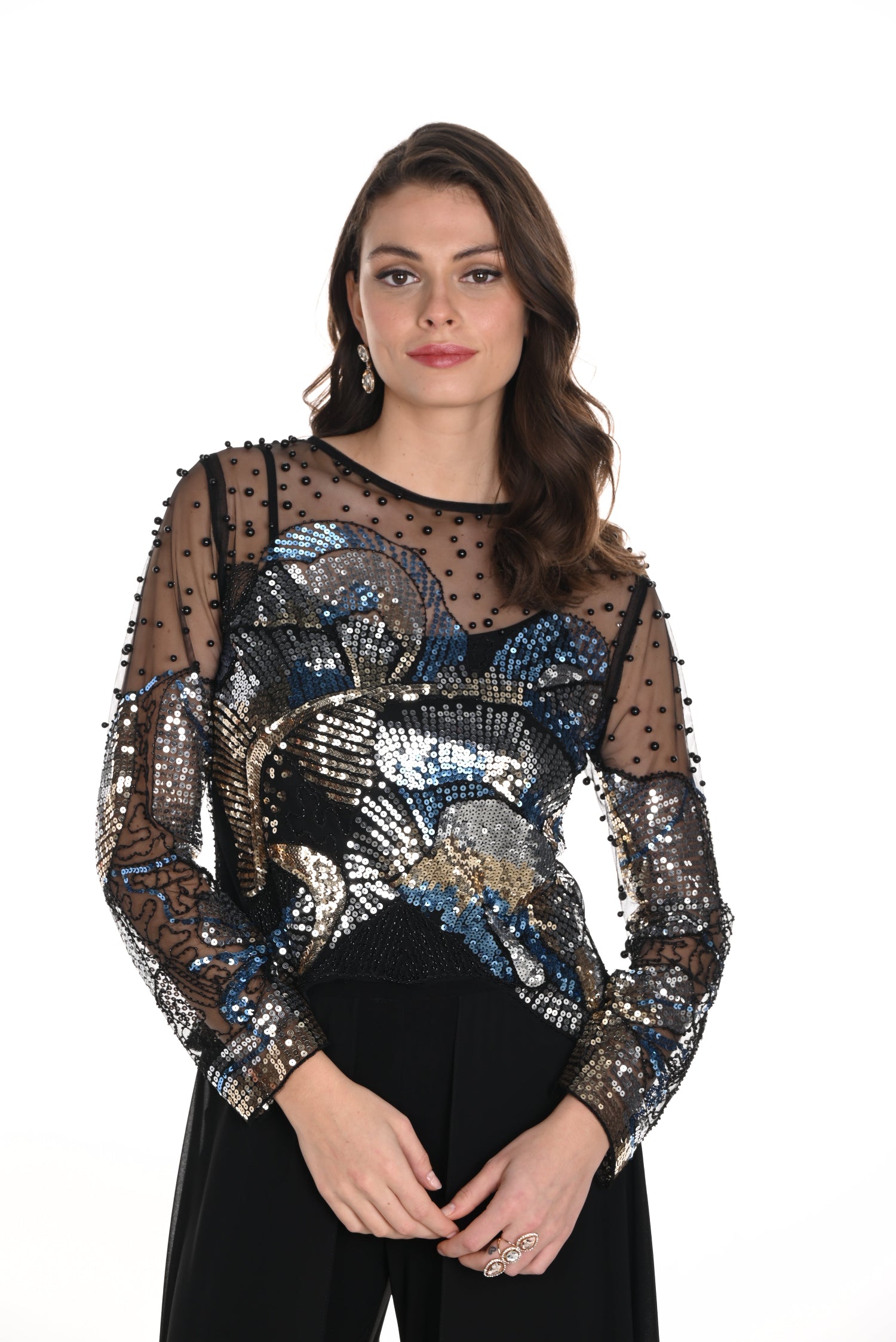 sequin-embellished-jewel-top-plus-size-clothing
