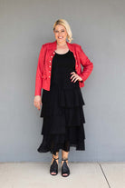 frank-lyman-coral-military-jacket