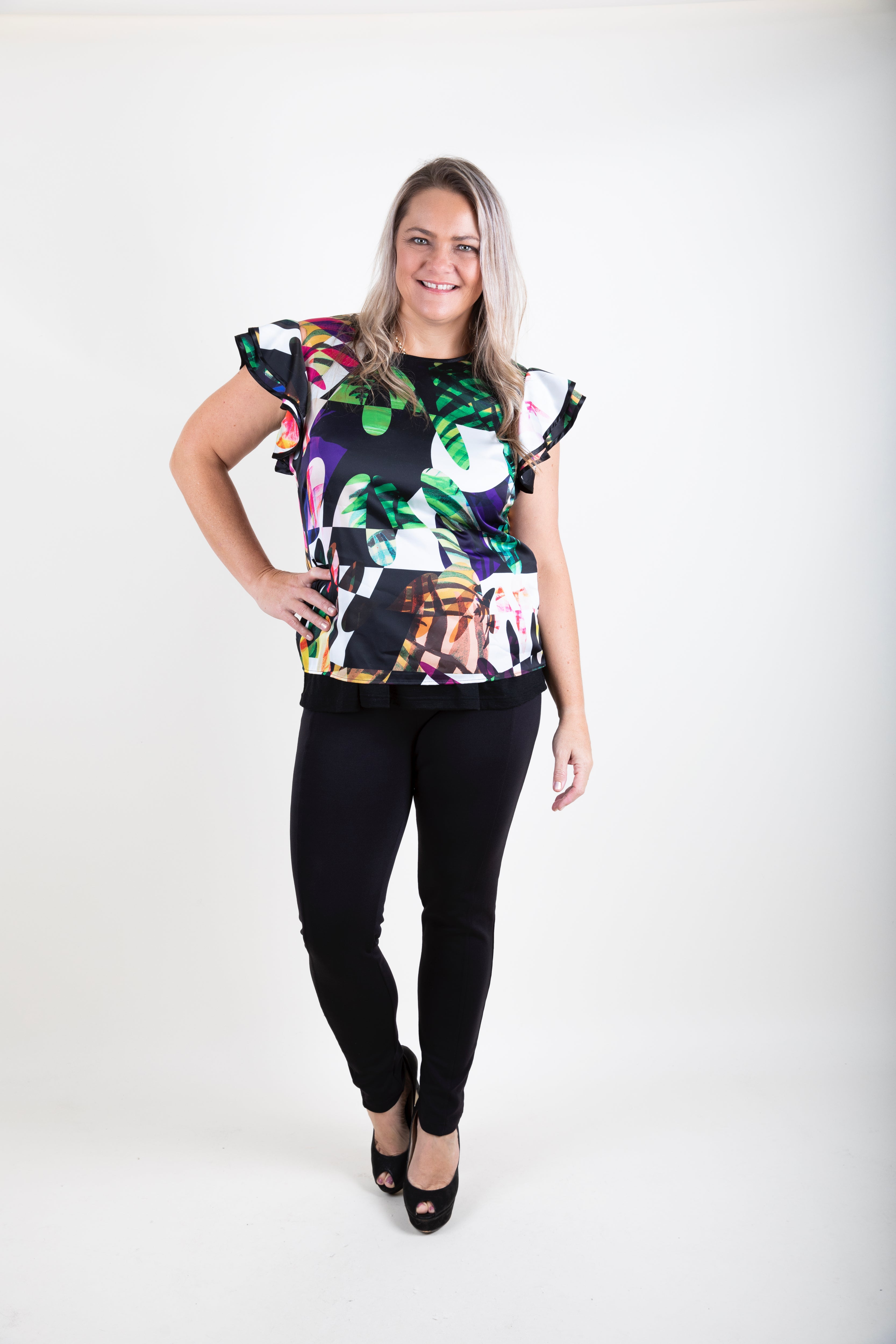 frank-lyman-printed-top