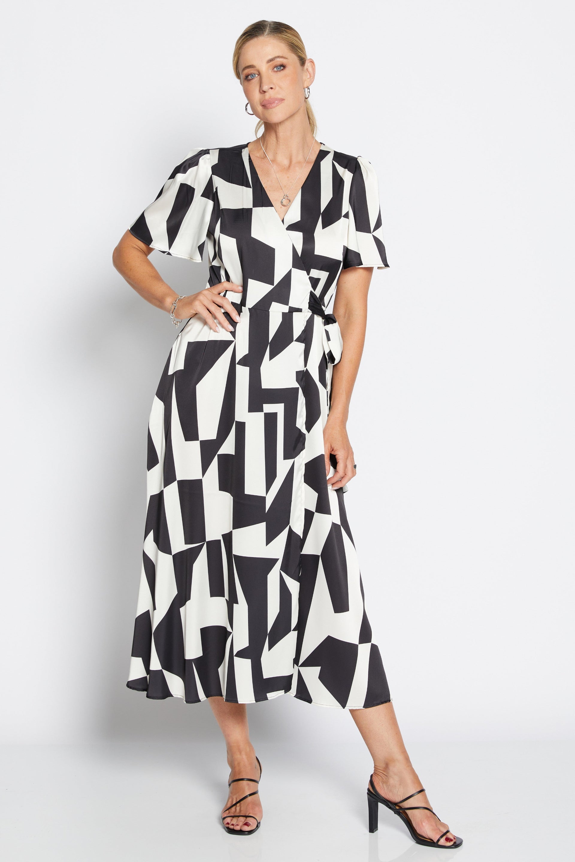Philosophy Gossip Short Sleeved Wrap Dress – Magazine Designer