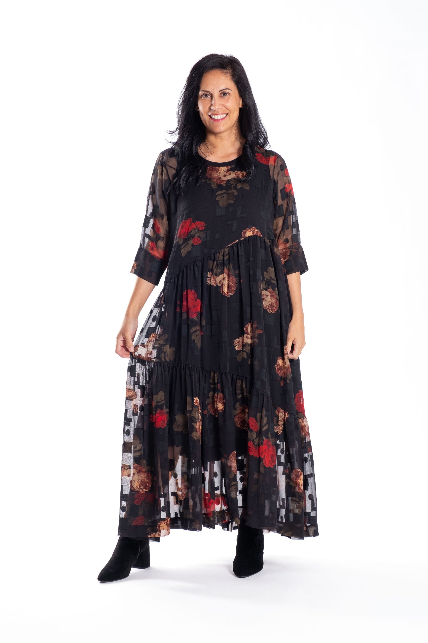 dark-floral-midi-dress-plus-size-clothing