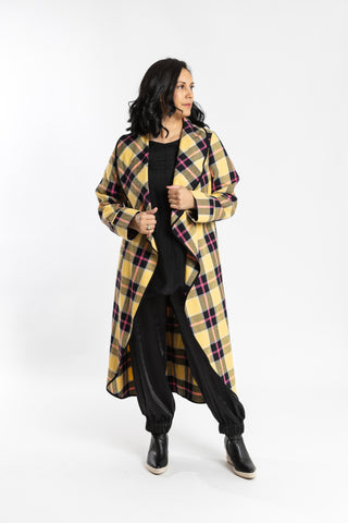 Swish - 344040 Cerise Wool Drape Coat