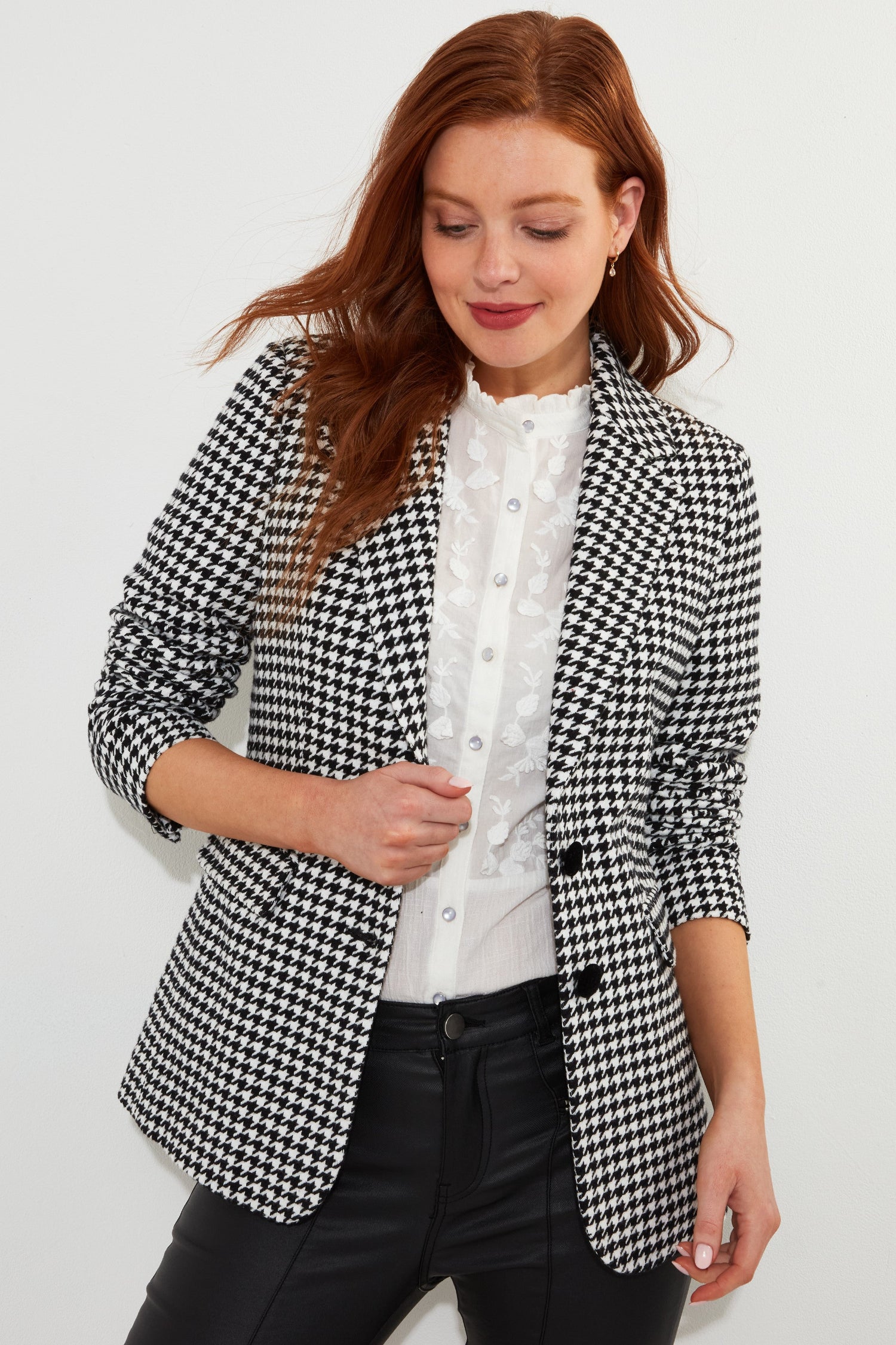 classic-jacket-blazer-dogstooth-black-white-plus-size-clothing