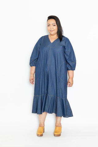 Lala - 1613 Laundry Tuck Hem Dress