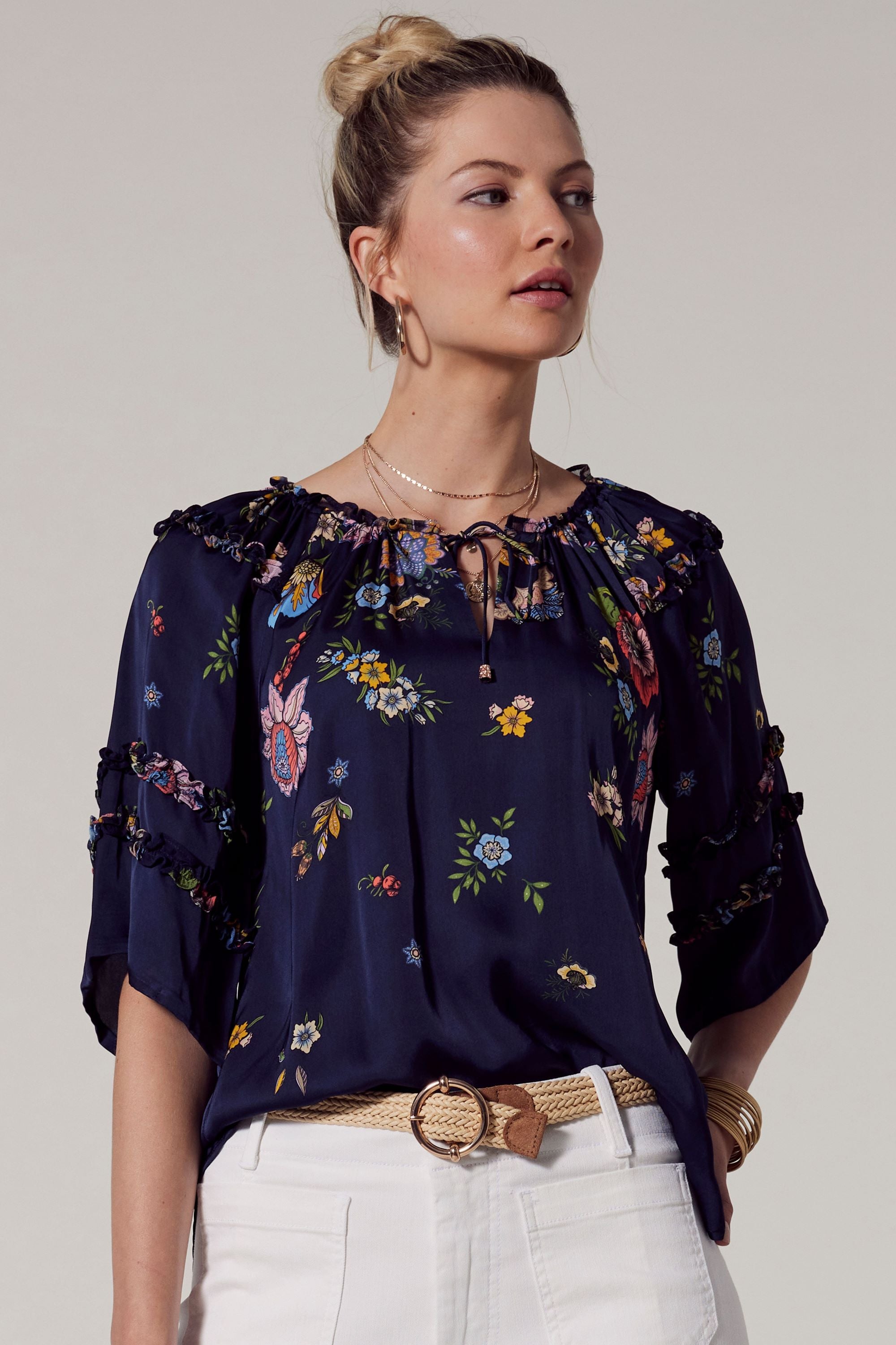 floral-detail-blouse-indigo