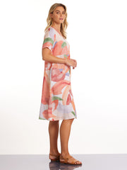 Marco Polo - YTMS49260 S/S Abstract Dress
