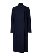 Navy blue coat on a white background