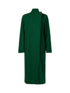 Green coat on a white background