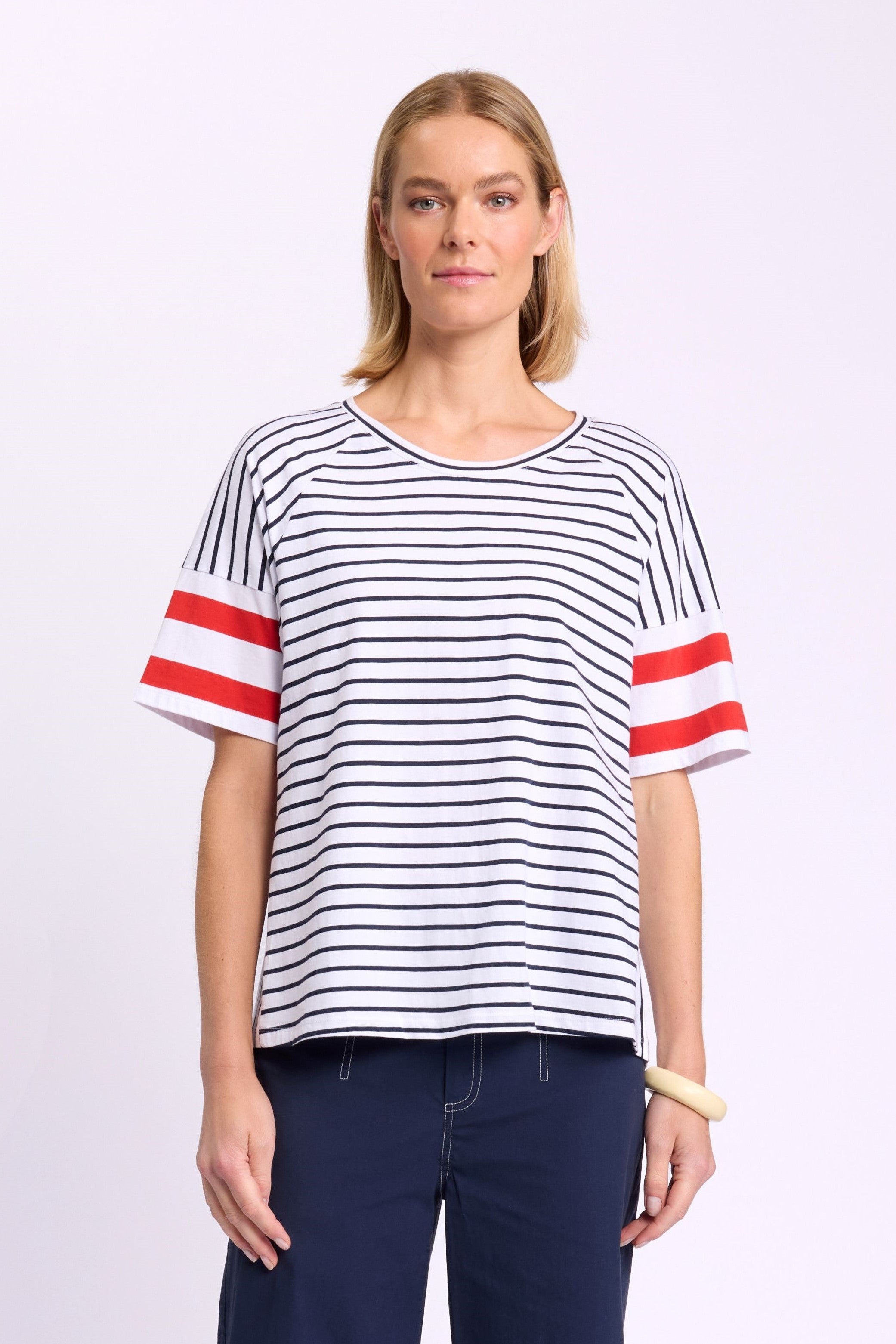 Marco Polo YTMS57465 Raglan Stripe Tee