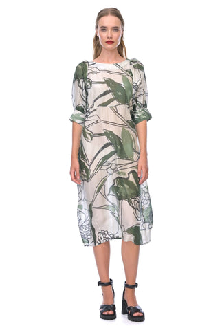 LS Collection - 730-2DY Sandra Velvet Drape Dress