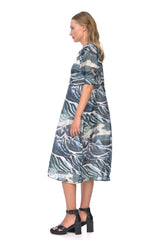 Megan Salmon - M8136 Wave Joseph Dress
