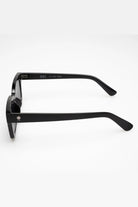 Black sunglasses on a white background